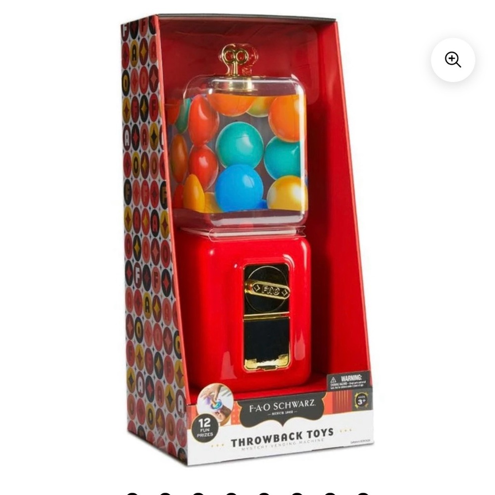 FAO Schwarz Classic Gumball Machine - Red and Gold